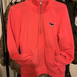 Size Large VS PINK Sweatshirt Zip No Hood